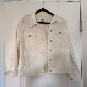 Women's White Denim Jacket